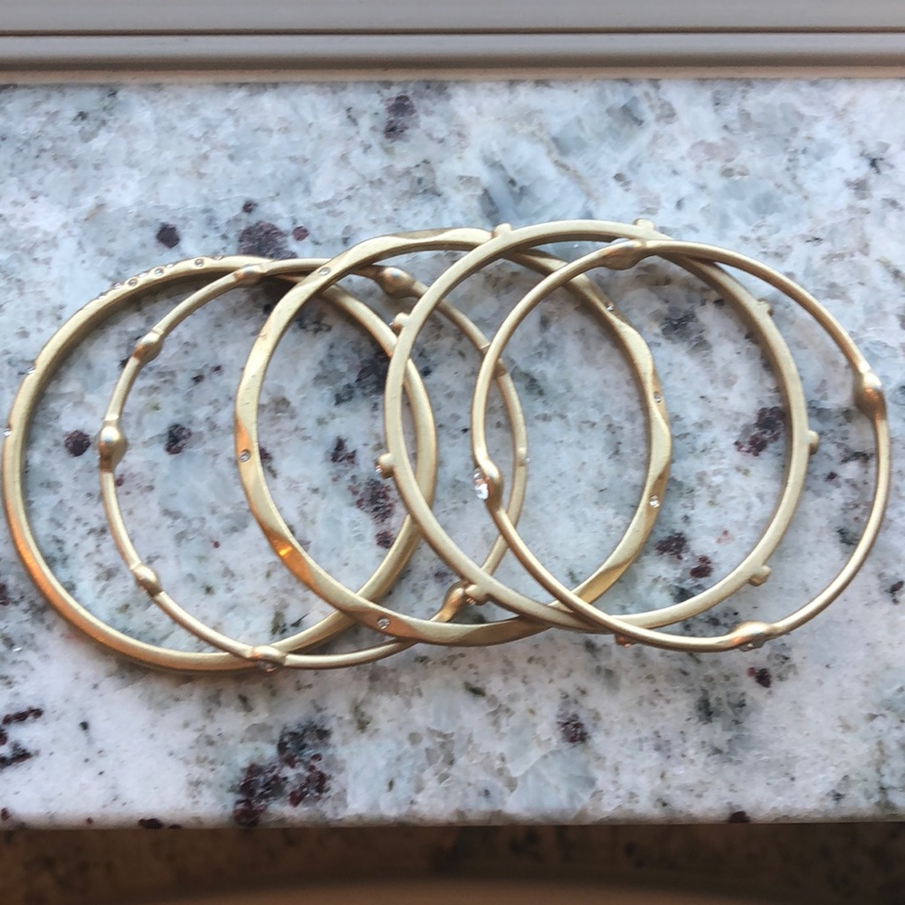 Lia Sophia gold bangles